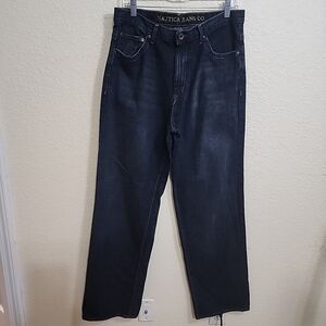 Nautica Jeans Company Distressed Denim Mens Sz 33x34 Blue.